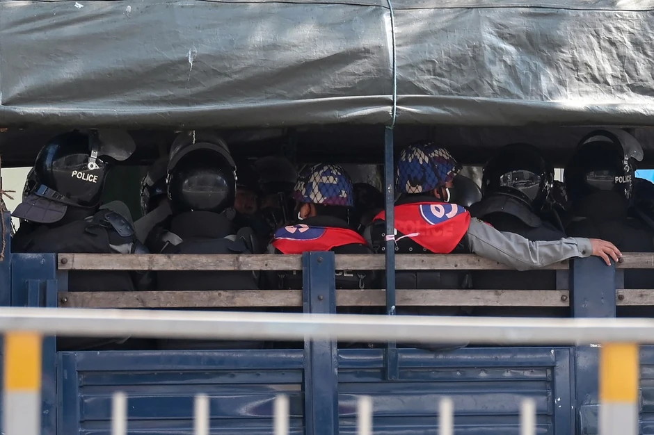 Vojni puč u Mjanmaru - Jangon