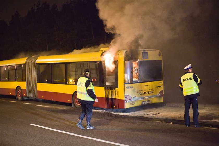 pożar autobusu