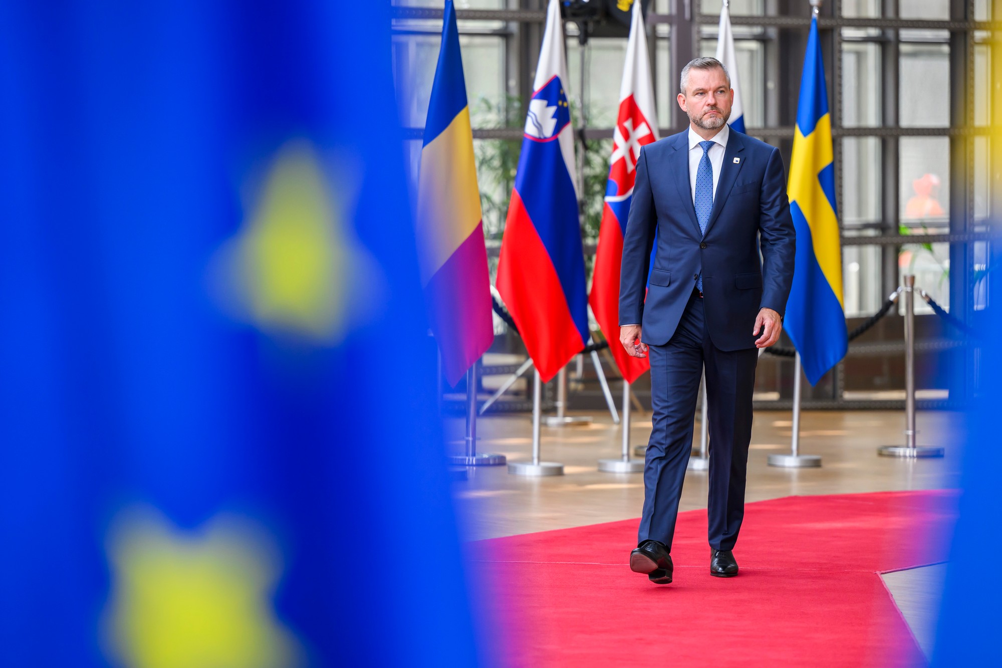 Prezident Peter Pellegrini v Bruseli.