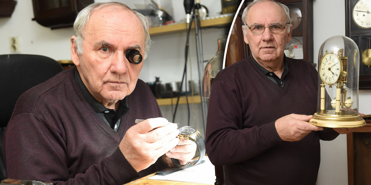 Pan Stanisław naprawia zegarki od 58 lat