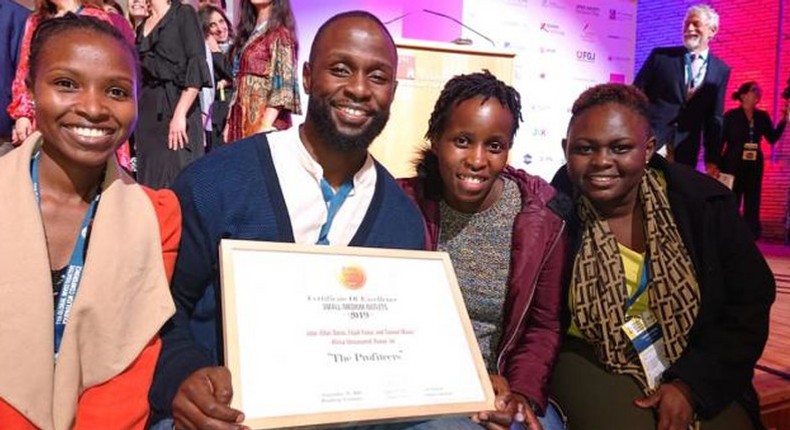 John Allan Namu after winning the prestigious Global Investigative Journalists Network’s Global Shining Light Award