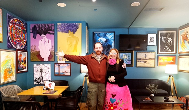 Evgenij Kreščenski i Ljudmila Tomić, umetnici