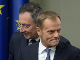 Donald Tusk i Bartłomiej Sienkiewicz