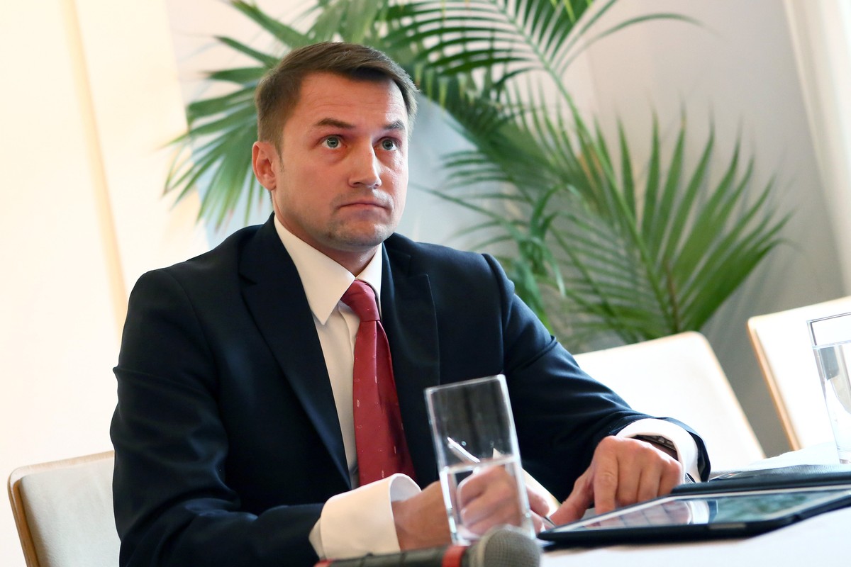 Burmistrz Ursynowa Piotr Guział