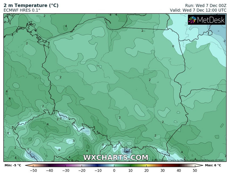 Temperatura na ogół będzie nieznacznie przekraczać 0 st. C