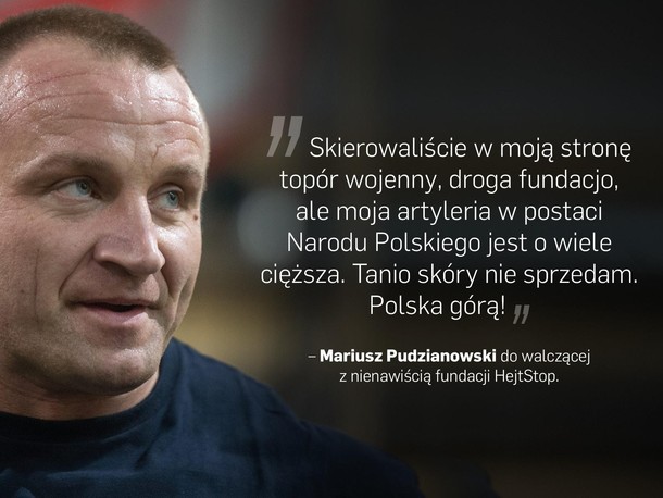 Mariusz Pudzianowski HejtStop Joanna Grabarczyk