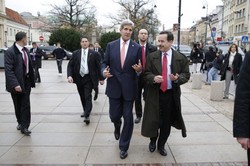 Wpadka Johna Kerry'ego w Polsce. Pomylił Tadeusza Mazowieckiego z...