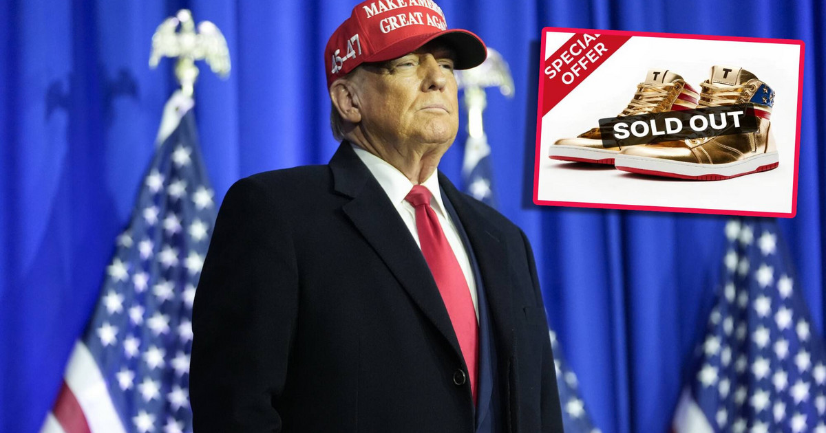 Tras el duro fallo, Donald Trump empezó a vender zapatos