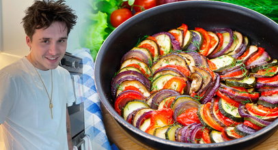 Syn Davida Beckhama przygotował obiad z letnich warzyw. Po prostu pokroił je i zapiekł. Efekt zachwyca!