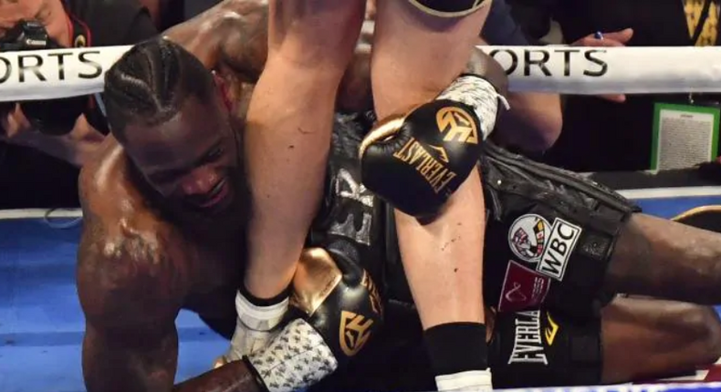 Deontay Wilder was hospitalised after a brutal defeat to Tyson Fury