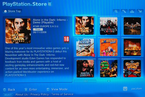 PlayStation Store dostępny jest także w Polsce. Niestety, polskim użytkownikom Sony nie oferuje jeszcze dostępu do wypożyczalni filmów. Za to możemy pobrać trailery, dema gier oraz inne dodatki