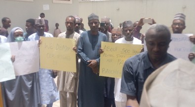 NPC adhoc staff protest non-payment of allowances in Bauchi