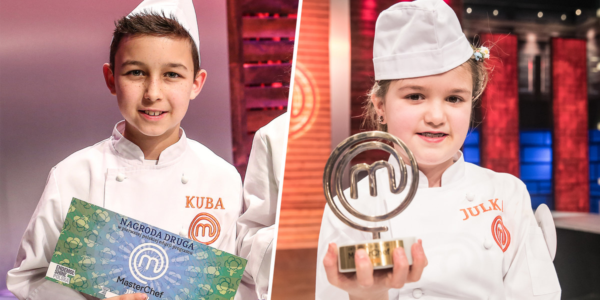 Julia Cymbaluk i Jakub Tomaszczyk za czasów "MasterChefa Juniora".