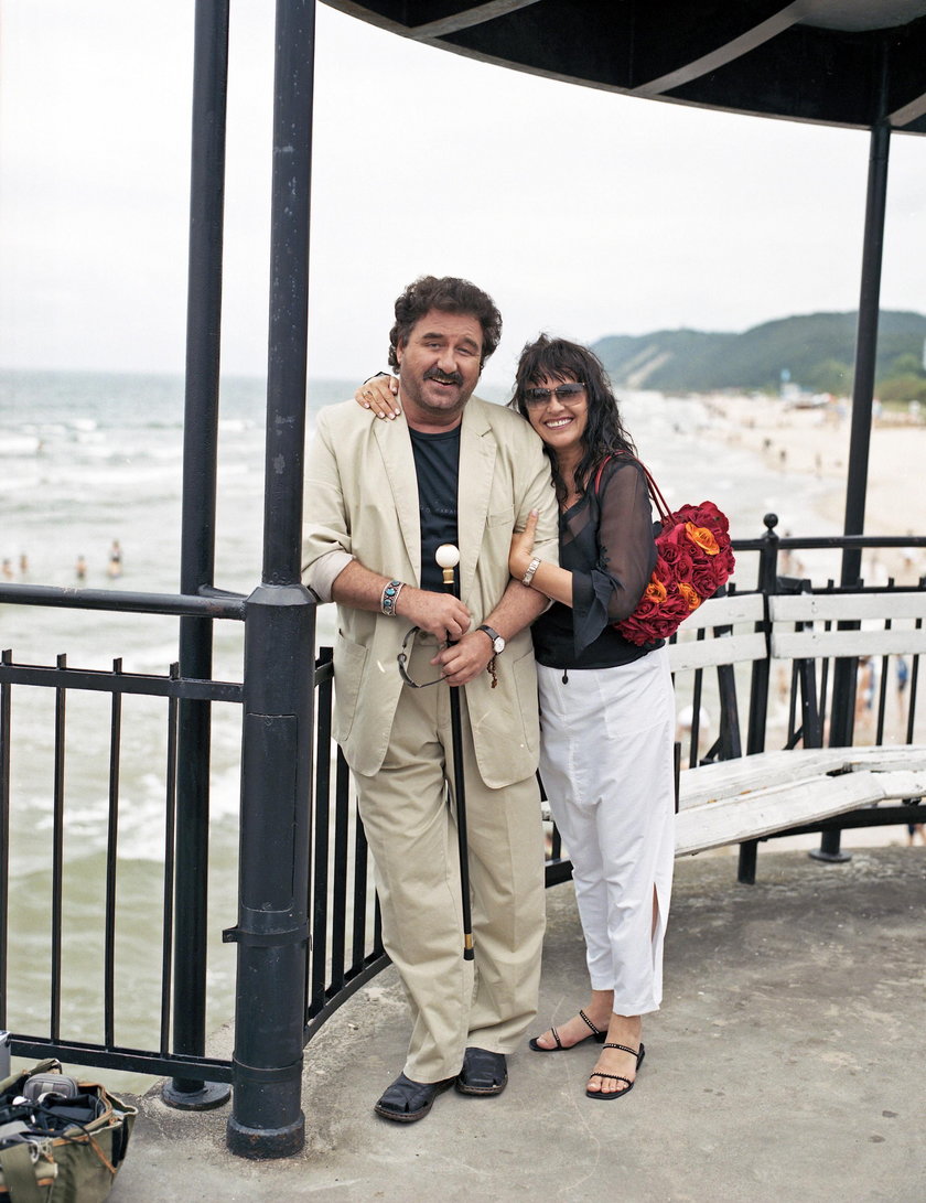 Krzysztof Krawczyk z żoną Ewą 