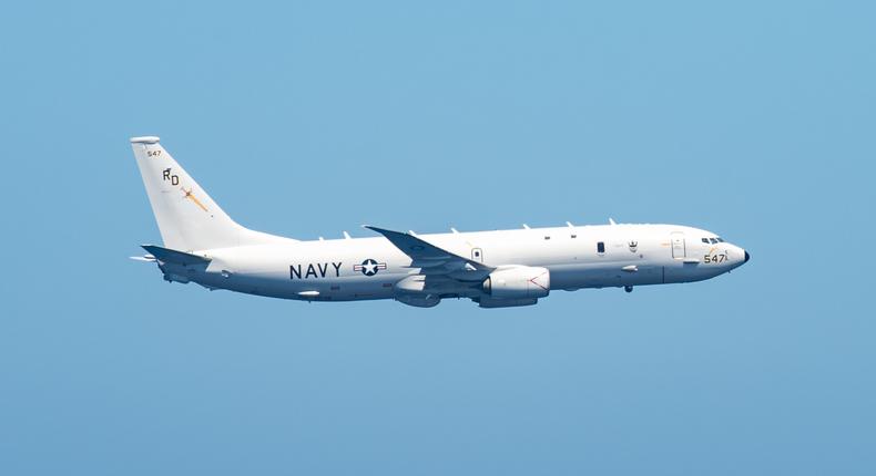 The US Navy's 7th Fleet confirmed the P-8A Poseidon transited the Taiwan Strait in international airspace on Tuesday.US Navy photo by Mass Communication Specialist Second Class Carson Croom