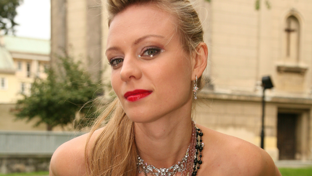 Magdalena Boczarska na planie filmu "Testosteron" w 2006 roku