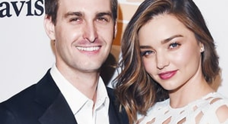 Evan Spiegel, Miranda Kerr