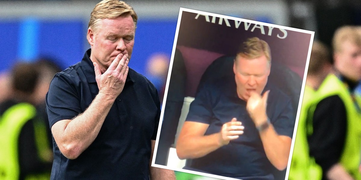 Ronald Koeman nie popisał się w trakcie meczu z Polską. 