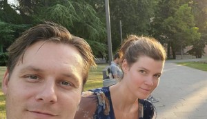 Ivana Jovanović sa mužem