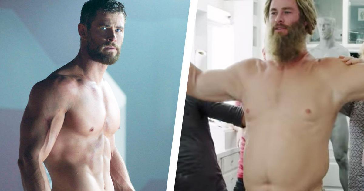 Chris Hemsworth Becomes Fat Thor in Avengers: Endgame Behind-the-Scenes