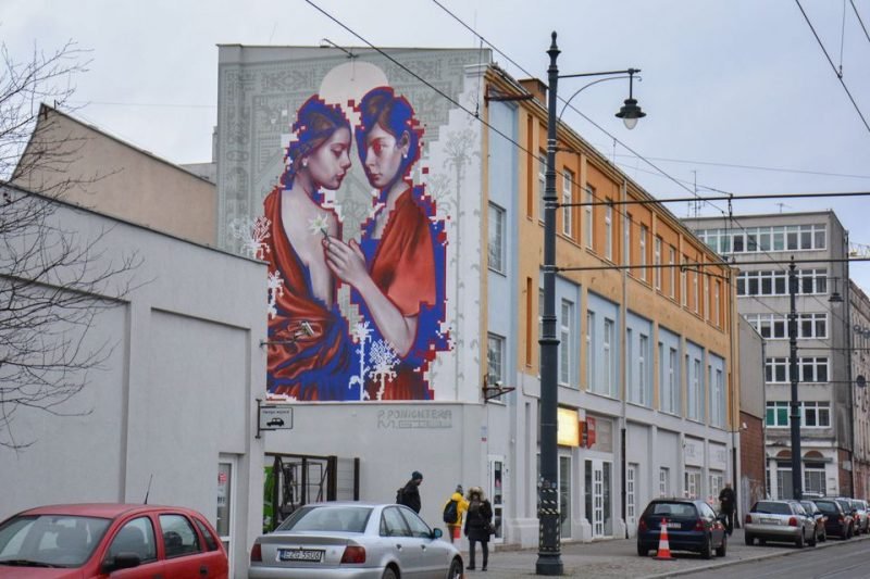 Nowy mural w Łodzi. Mural dedykowany kobietom powstał przy Kopernika 53.