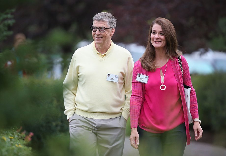 Bill Gates z żoną Melindą