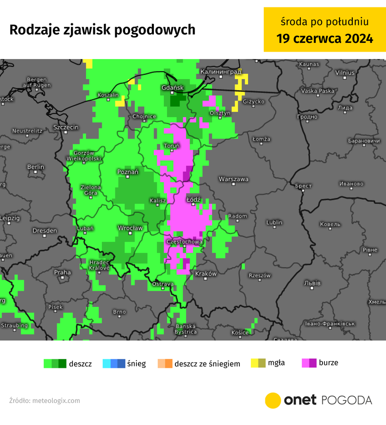 Ochłodzenie poprzedzą gwałtowne burze i deszcze