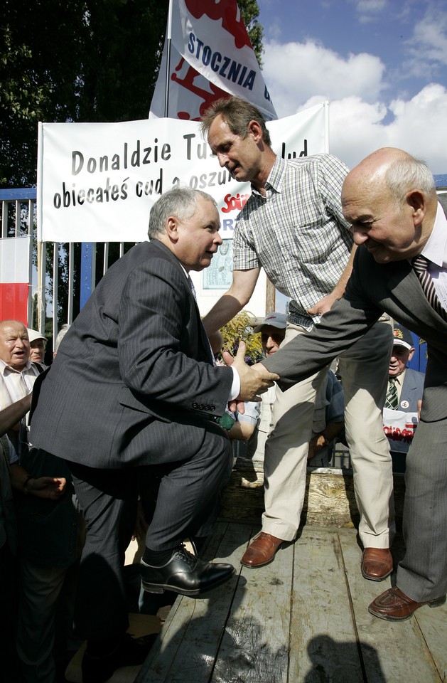 GDAŃSK WIEC W OBRONIE STOCZNI GDAŃSKIEJ