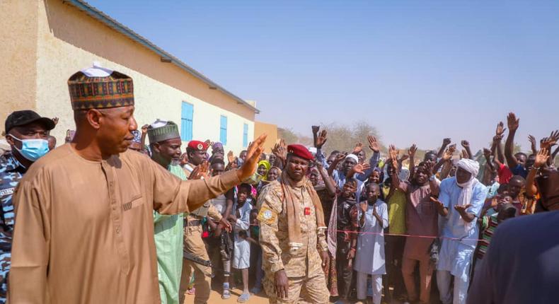 Governor Babagana Zulum of Borno State visits refugees in Chad (NAN)