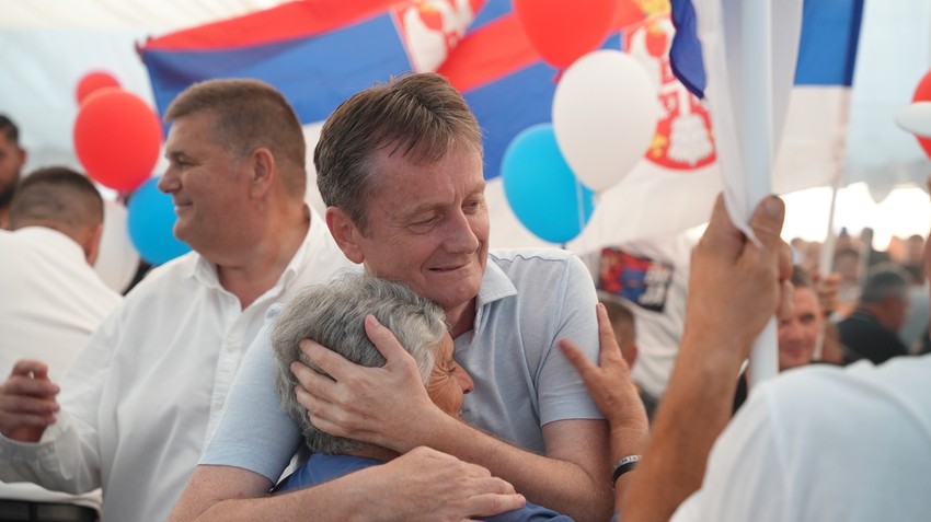 Veliki narodni skup Srpske napredne stranke u selu kod Uba 