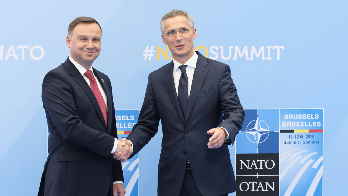 Spotkanie Andrzeja Dudy i Jensa Stoltenberga. Konferencja na temat Polski w NATO