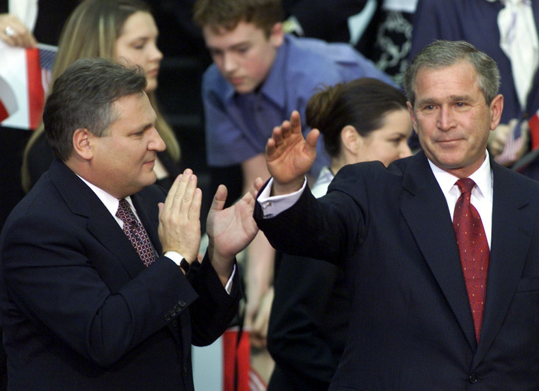 Aleksander Kwaśniewski i George W. Bush (Warszawa, 15 czerwca 2001 r.)