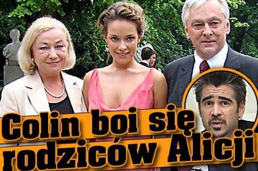 Colin Farrell boi się rodziców Alicji!