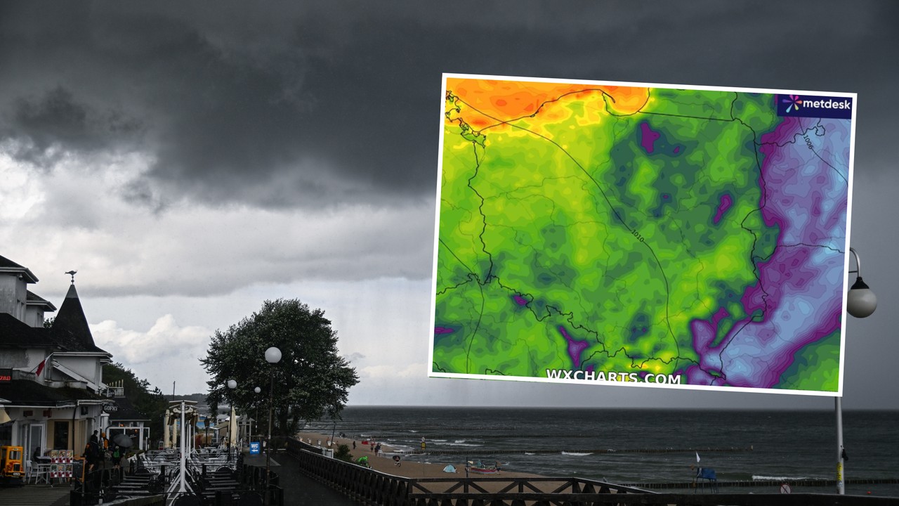 Niż Seweryn zbliży się w piątek do Polski. To będzie początek rewolucji w pogodzie