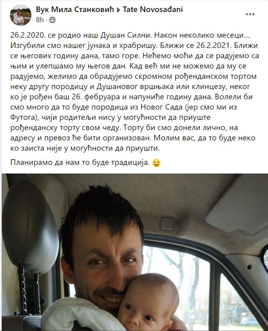 Objava koja je rasplakala sve