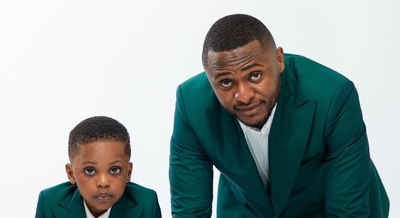 Ubi Franklin and his son, Jayden [Instagram/UbiFranklinTripleMg]