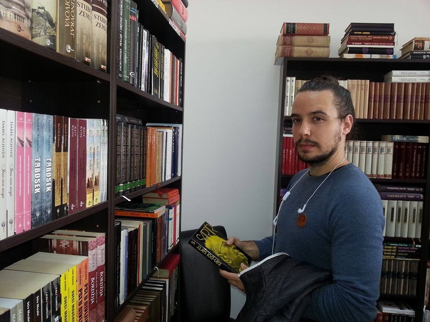 Andrija Jocić redovni kupac u knjižari Čehov