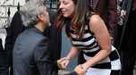 George Clooney na randce w Edynburgu