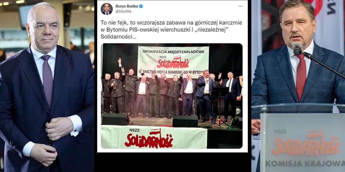 Tak wyglądała impreza górnicza w Bytomiu. Władza nieźle się bawiła.