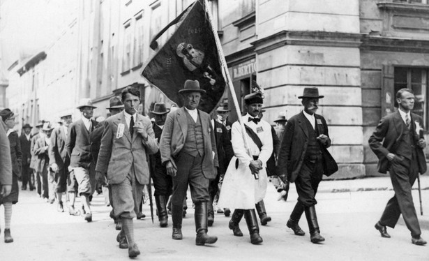 PSL-Piast w drodze na kongres, Kraków, 22 czerwca 1930 r.