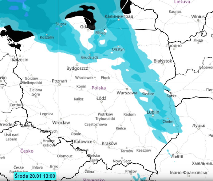 Opady deszczu, 20.01