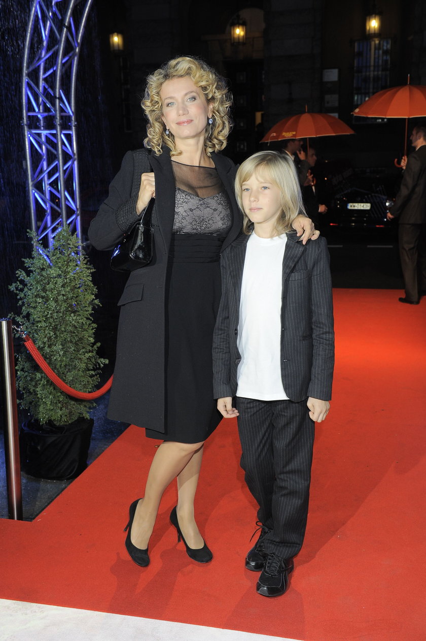 Joanna Trzepiecińska z synkiem