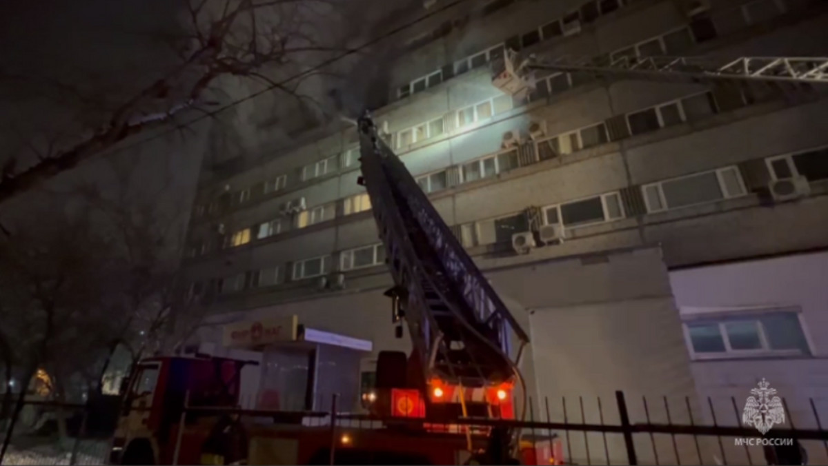 Tragiczny pożar wieżowca w centrum Moskwy. Nie żyją dzieci, mowa o podpaleniu