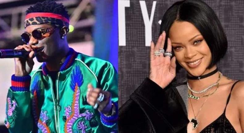 Rihanna jams to Wizkid's 'Essence.' (Novice)