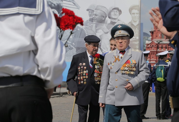 Rosyjscy wetereni II WŚ, EPA/YURI KOCHETKOV Dostawca: PAP/EPA.