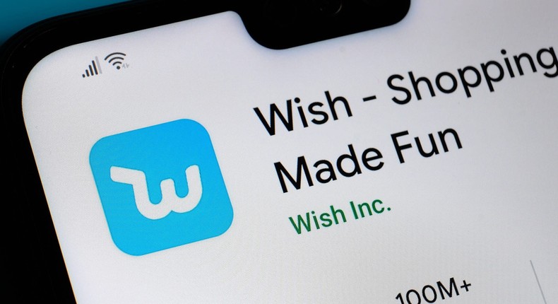 The Wish app is available on both iPhone and Android.
