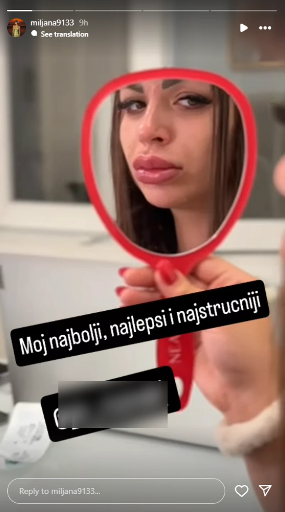 Miljana Kulić kod estetičara