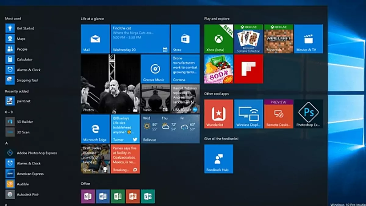 Microsoft szykuje zmiany w interfejsie Windows 10