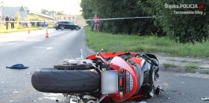 23-letni motocyklista z Bytomia zderzył się z renaultem. Zginął na miejscu