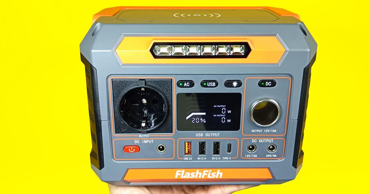 Flashfish P66 dans le test : mini centrale électrique pour le sac à dos